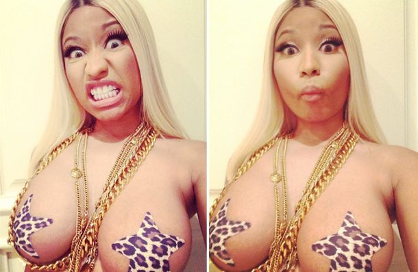 El atrevido modelo de Nicki Minaj para su nueva colección de ropa