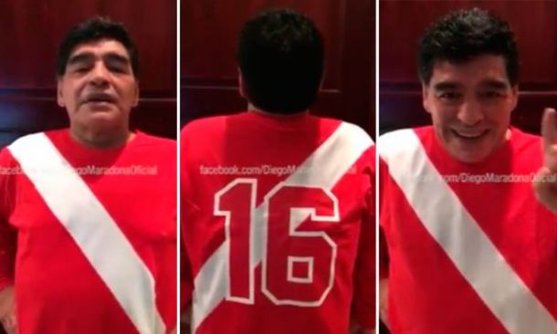 Maradona con la camiseta de Argentinos