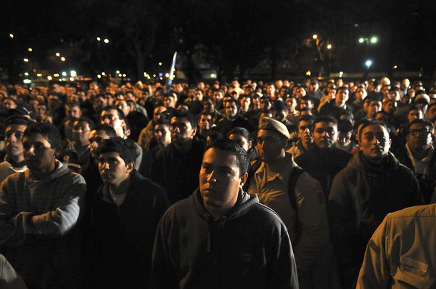 Sergio Berni firmó el petitorio, pero la protesta aún continúa