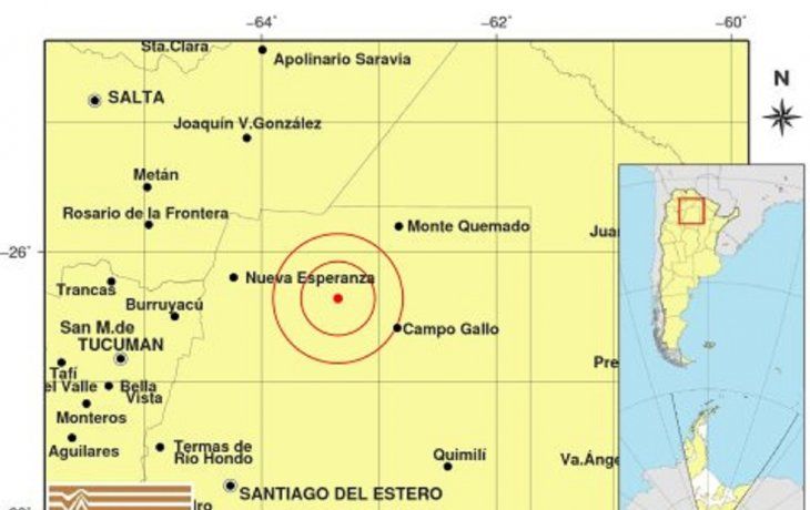 Se registró un fuerte sismo de 5.2 en Santiago del Estero