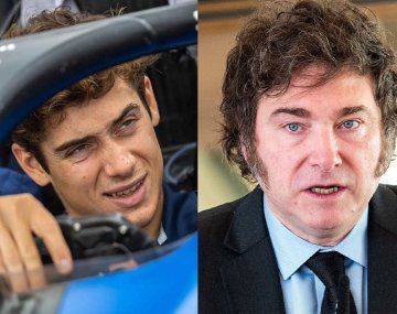 Franco Colapinto / Javier Milei.