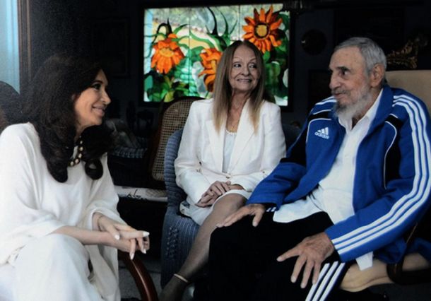 Cristina reveló la foto de su encuentro con Fidel Castro