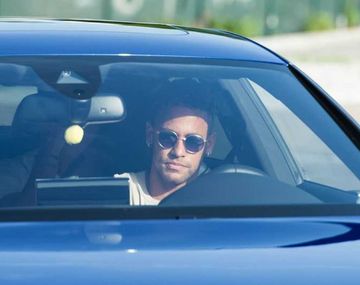 Así se iba Neymar Jr. del entrenamiento del Barcelona