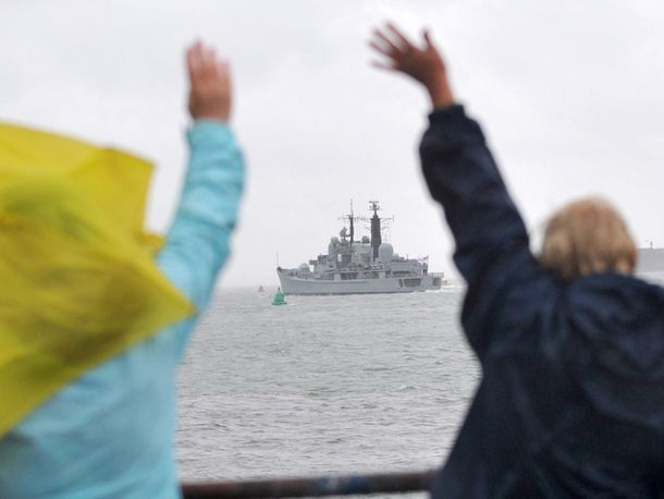 Gran Bretaña envió un buque de guerra a las Islas Malvinas