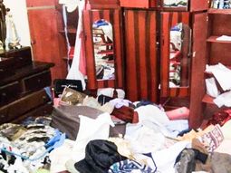 Así quedó una de las casas desvalijadas en el Club de Campo Pueyrredón
