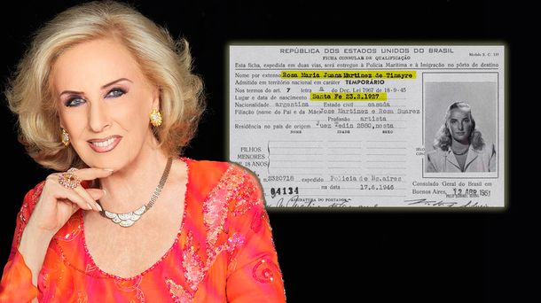 ¿Apareció un documento que certifica la edad real de Mirtha Legrand?
