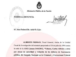 esta es la denuncia completa de nisman esta es la denuncia completa de nisman