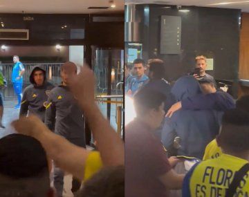 El conmovedor apoyo de los hinchas de Boca para Merentiel y Advíncula