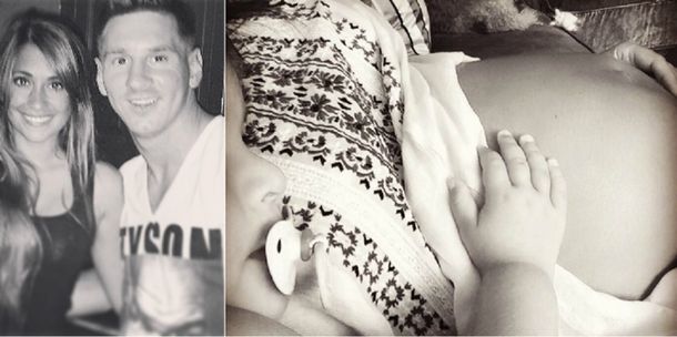 La mujer de Messi mostró su panza de seis meses: mirá la tierna foto