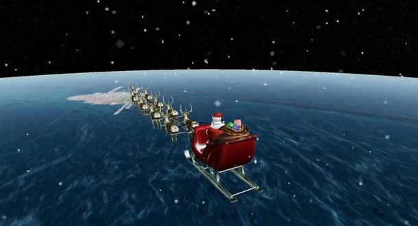 Dónde está ahora Papá Noel, según el streaming de Reuters: el minuto a minuto en vivo