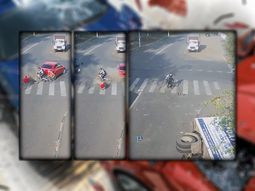 Un ciclista se salvó de milagro