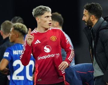 El palito de Alejandro Garnacho a Rubén Amorim tras su despido del Manchester United