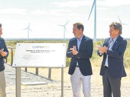 Inauguración Parque Eólico Rawson.