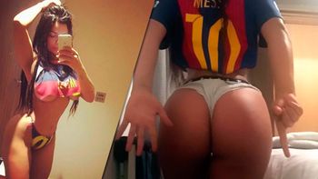 Miss Bum Bum se mostró muy hot por la remontada del Barcelona Miss Bum Bum se mostró muy hot por la remontada del Barcelona