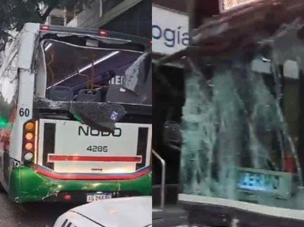 Varias personas resultaron heridas tras un choque de dos colectivos en Monserrat