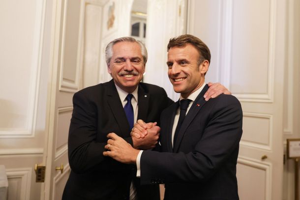 Alberto Fernández y Emmanuel Macron ratificaron la buena sintonía política que los une