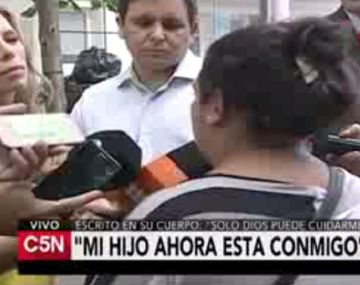 Habló la madre del niño hallado en un jardín