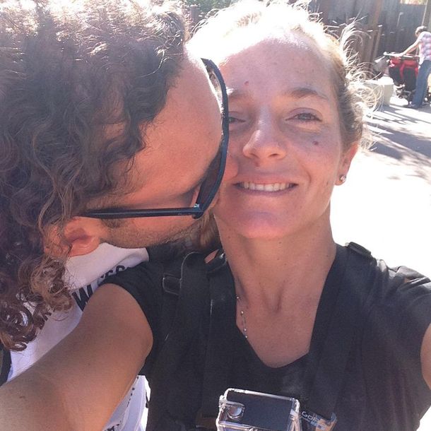 Gabriel Milito y su mujer