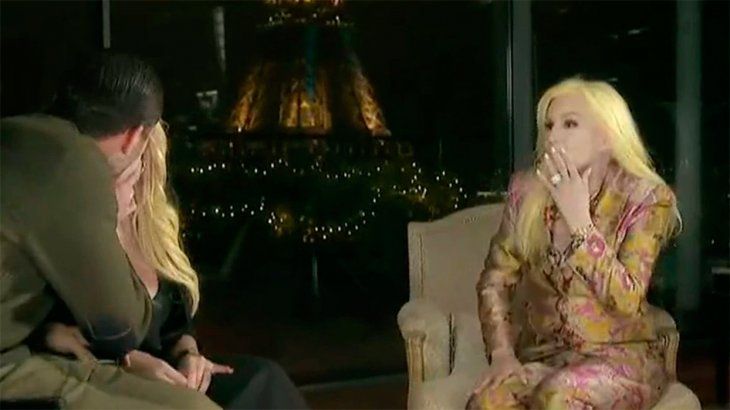 El beso de Icardi a Wanda Nara en la entrevista con Susana Giménez