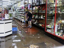 la tormenta provoco anegamientos en la ciudad la tormenta provoco anegamientos en la ciudad