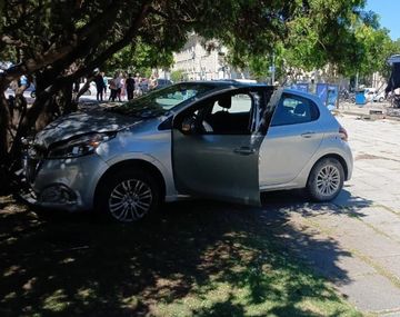 La Plata: un hombre se infartó mientras manejaba y se subió con su auto a la Plaza Moreno