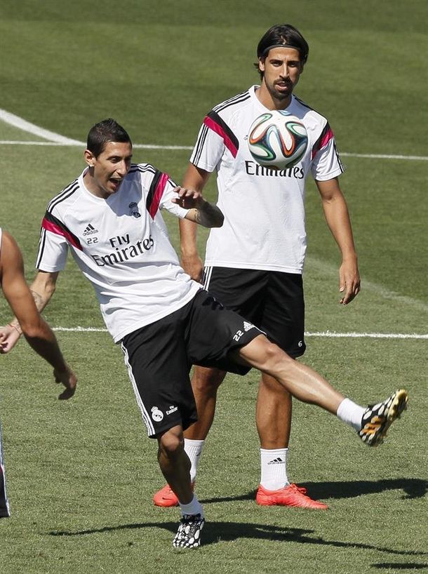Tras ser borrado, Di María volvió a entrenar con el Real Madrid