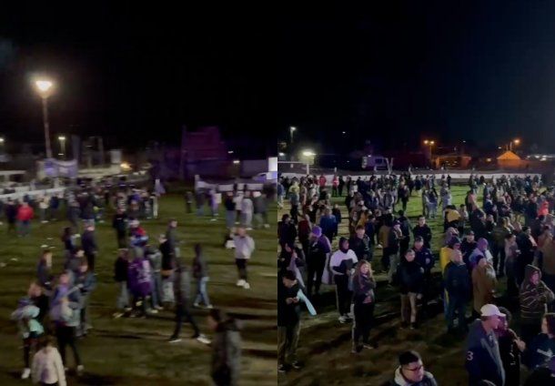 No fue nadie: Javier Milei le habló a un predio semivacío en Moreno