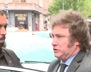 Javier Milei arribó al Congreso para ser proclamado presidente