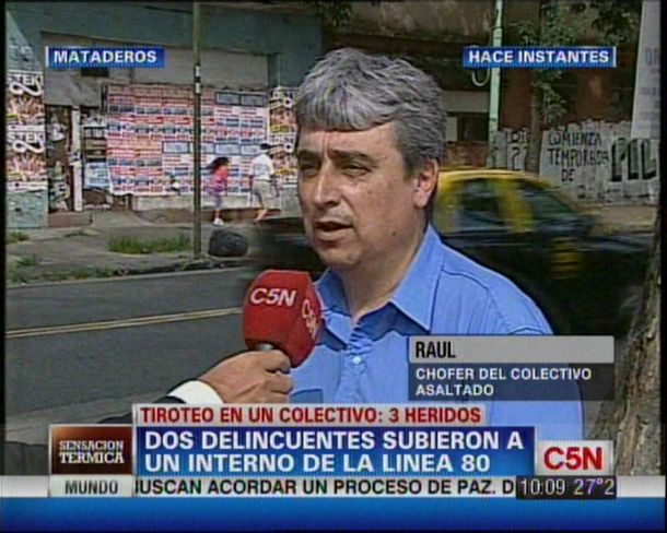 Tiros en un colectivo: Una bala perdida puede ser para cualquiera