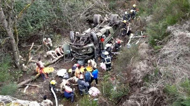 Cómo sigue la salud de los soldados heridos tras el vuelco de un camión en San Martín de los Andes