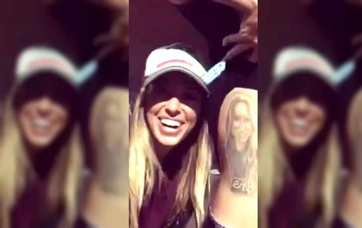 Un fanático de Racing se tatuó la cara de Barbie Blanco