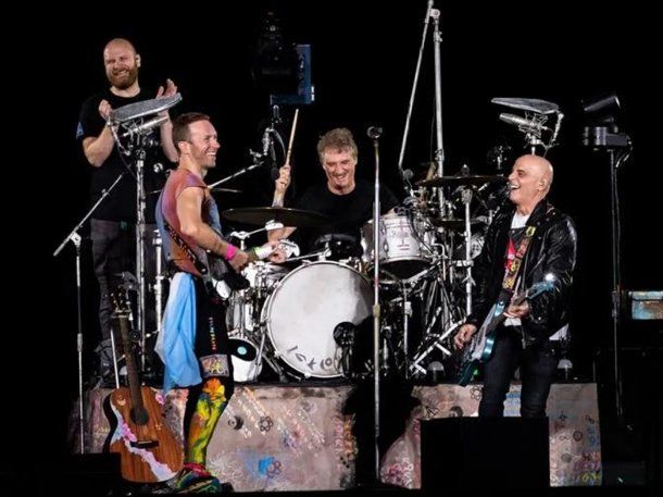Soda Stereo tocó con Coldplay en River: qué temas interpretaron