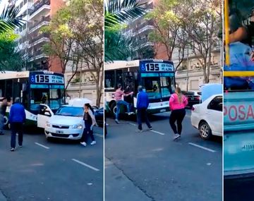 Relatos Salvajes en Caballito: un hombre atacó a un colectivero con una llave francesa 