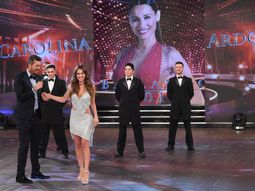 Pampita llega al estudio del Bailando de ShowMatch