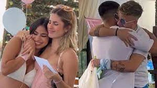 Julieta Poggio y Nacho Castañares conocieron a las gemelas de Daniela Celis y Thiago Medina