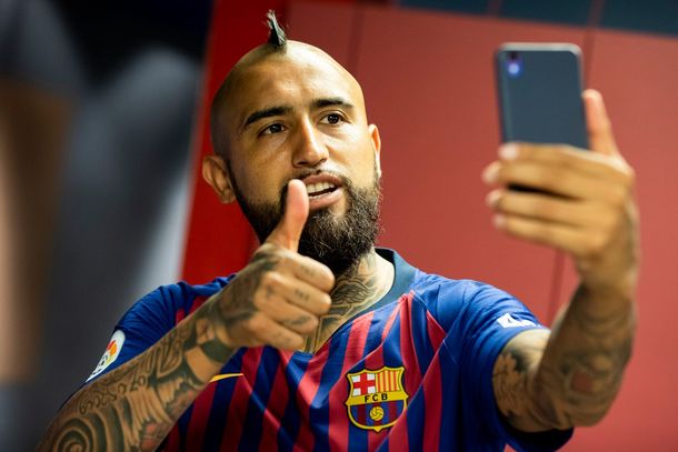 Arturo Vidal en Barcelona - Crédito: Facebook Barcelona
