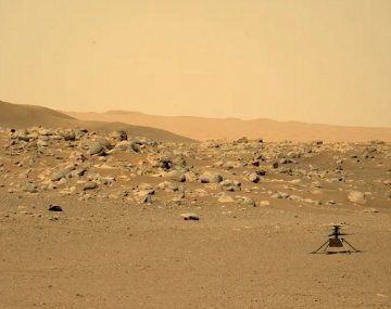 La NASA encontró moléculas que serían de un antiguo lago en un cráter de Marte