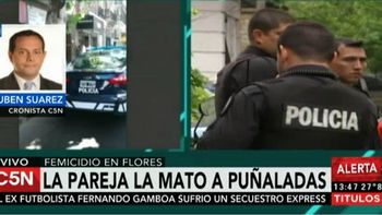 femicidio en flores: la pareja la mato a punaladas femicidio en flores: la pareja la mato a punaladas