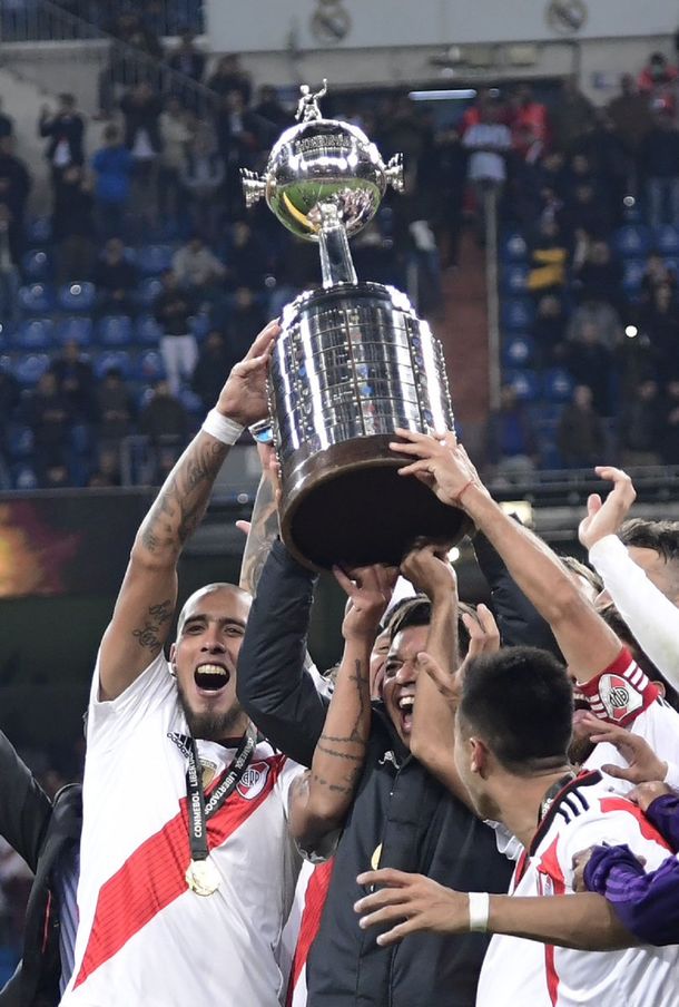 River le ganó la Libertadores a Boca - Crédito:&nbsp;@CARPoficial