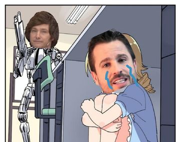 Memes por el fallido debate Milei-Tetaz