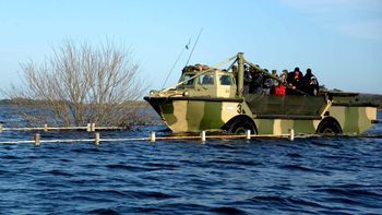 desborde del rio salado: aseguran que el pico de la crecida ya paso desborde del rio salado: aseguran que el pico de la crecida ya paso