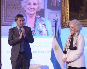 La Cámara de Diputados reconoció a Estela de Carlotto con la mención de honor Juan Bautista Alberdi
