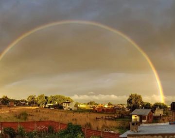 El espectacular doble arcoiris que sorprendió en Mar del Plata
