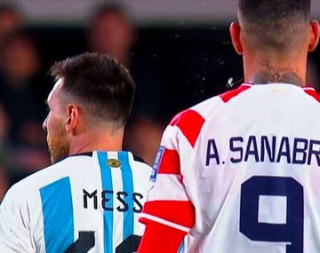 Lo que no se vio del cruce de Messi con Antonio Sanabria