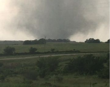 El tornado que dejó un muerto y un herido grave