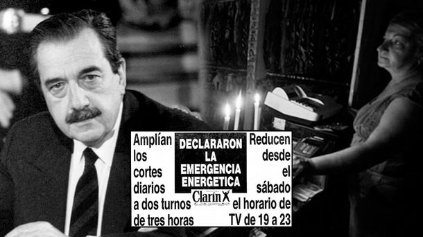 Cómo fueron los cortes en el 88: fútbol de día, TV reducida y familias sin luz