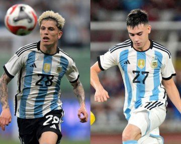 Alejandro Garnacho y Facundo Buonanotte