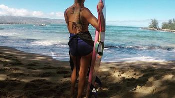 Juana Viale: vacaciones a puro deporte acuático Juana Viale: vacaciones a puro deporte acuático