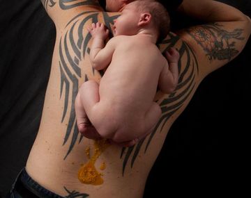 Padre e hijo se volvieron virales por un imprevisto muy especial