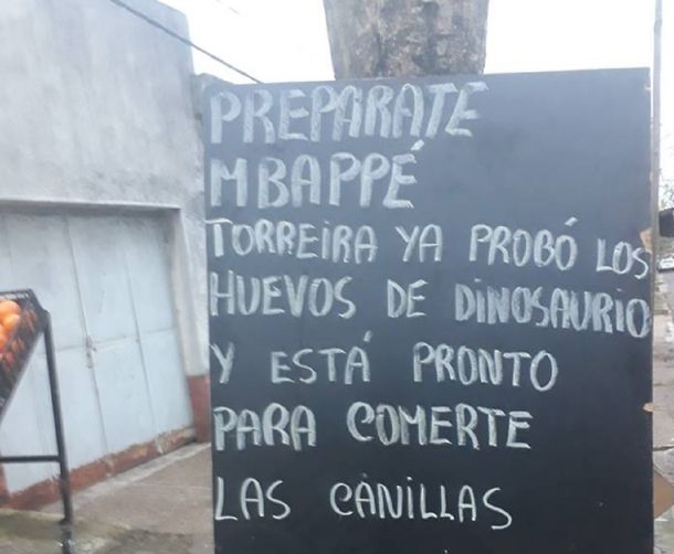 Una verdulería de Uruguay y su amenaza a Mbappé antes del duelo con Francia